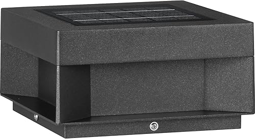 Miniatura 5 de Lámpara solar moderna para postes de patio, lámpara LED para exteriores con tapa de columna, IP65, impermeable, 3000 K, iluminación de paisaje