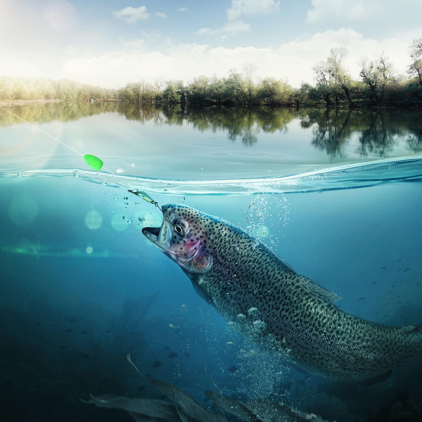 PATIKIL Galleggianti ovali in schiuma da pesca galleggianti Snell galleggianti per pesca a mosca indicatore di colpo per Pompano Rig trota walleye