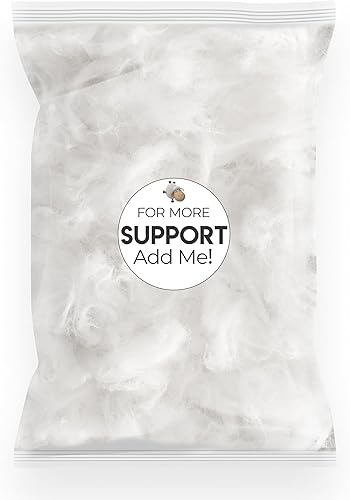 Wife Pillow - Relleno de fibra, bolsa extra de relleno de 1 libra, mezcla de resistencia alternativa de plumón siliconado premium, extra pelusa para