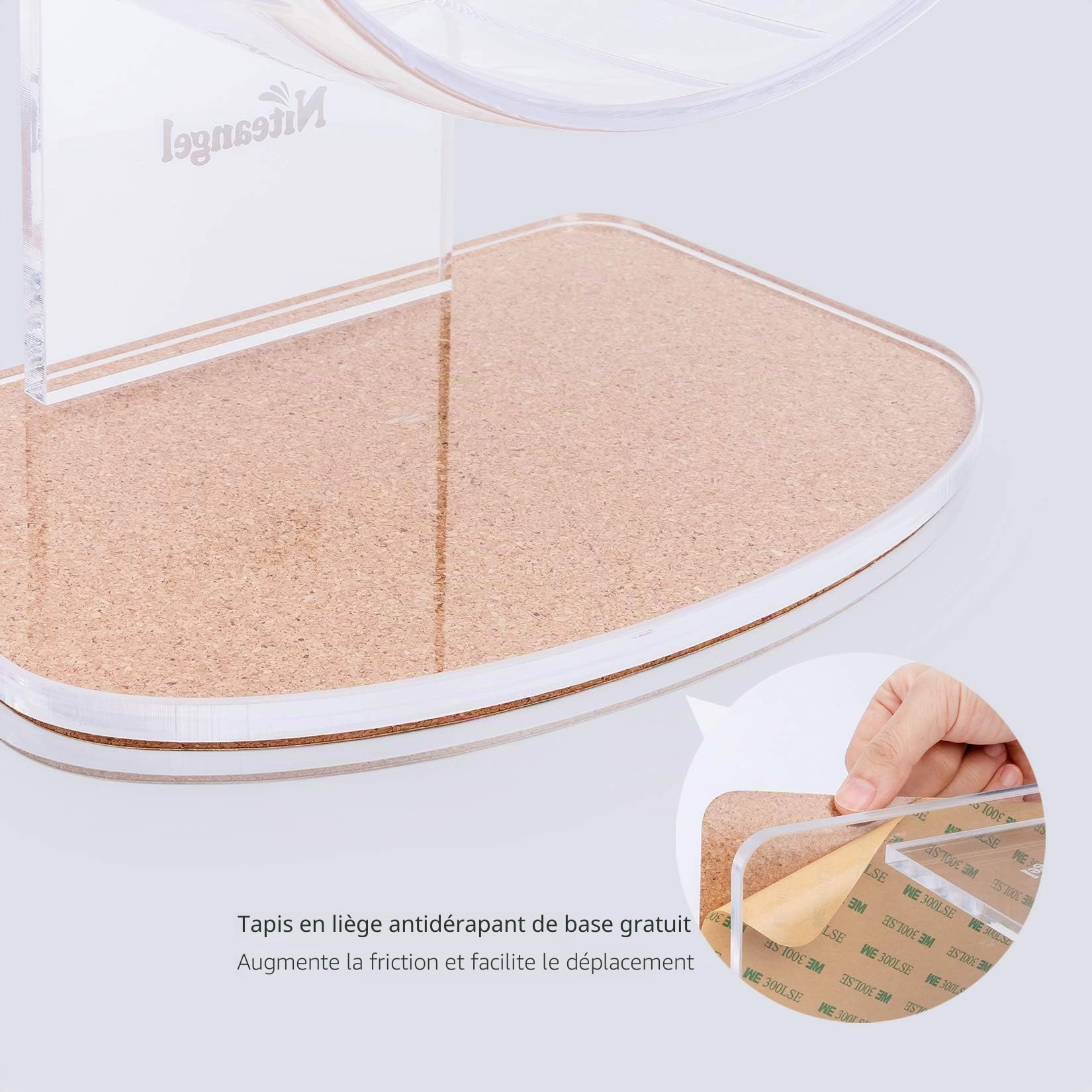 Niteangel Roues d'exercice Ultra-silencieuses pour Hamsters - Roue de Course Silencieuse avec Support Ajustable, Petit Format Vert Menthe