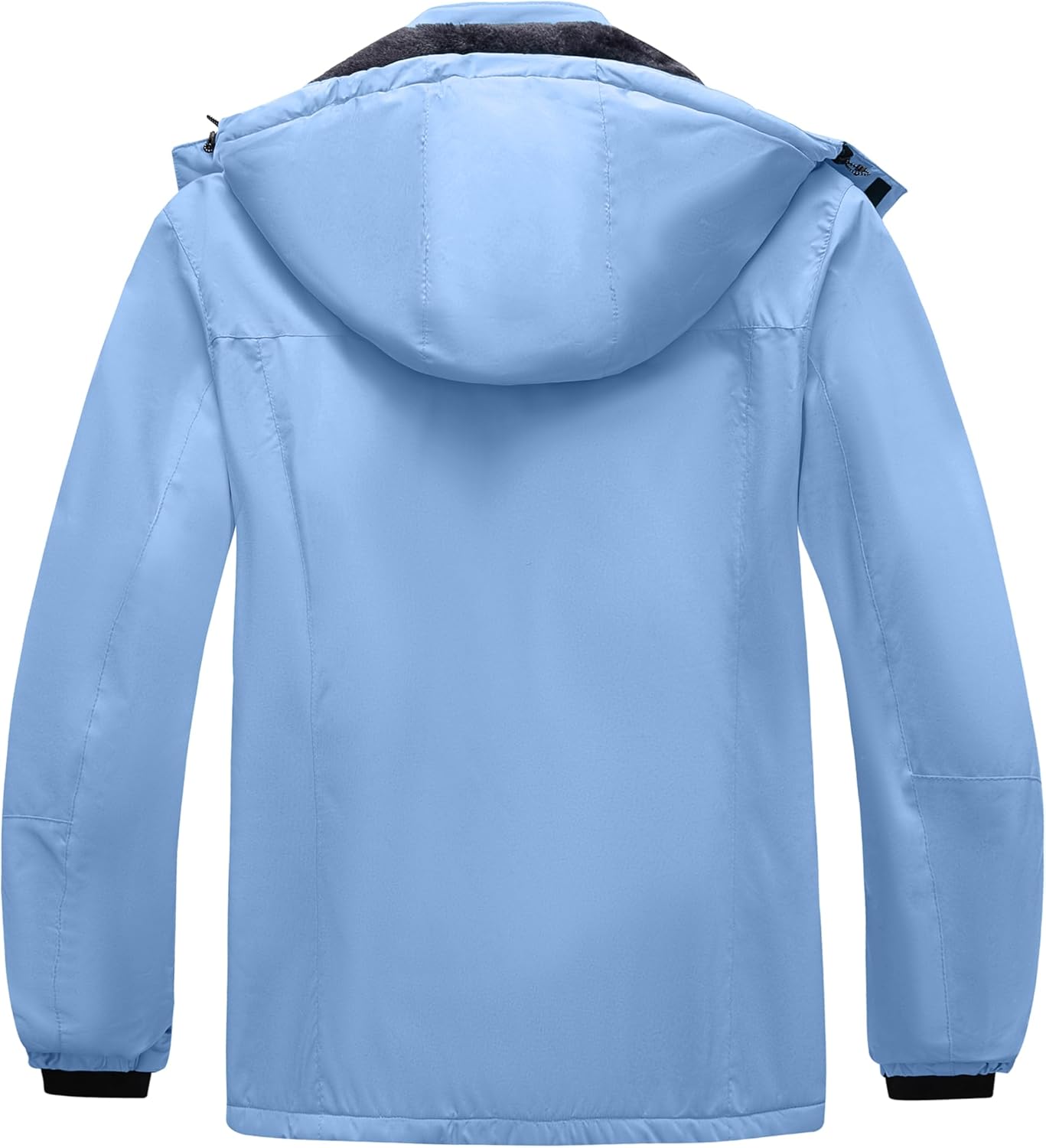 wantdo Women's Plus Size Waterproof Ski Jacket Winter Windproof Snow Mountain Warm Hooded Coat - Image 2