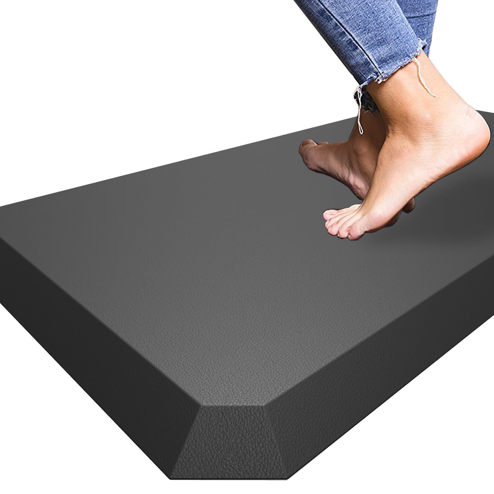 Kitchen Mats for Floor, 0.8 inch Thick, 17"x30" Anti Fatigue Cushioned Mat, Kitchen Rugs, Waterproof, Comfort Ergonomic Standing Mat for Office, Home,