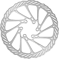 Vista 22 de BUCKLOS - Rotor de freno de disco MTB de 140 mm, 160 mm, 180 mm, 203 mm con 6 pernos, rotores de freno de bicicleta de acero inoxidable