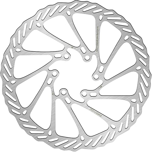 Miniatura 22 de BUCKLOS - Rotor de freno de disco MTB de 140 mm, 160 mm, 180 mm, 203 mm con 6 pernos, rotores de freno de bicicleta de acero inoxidable