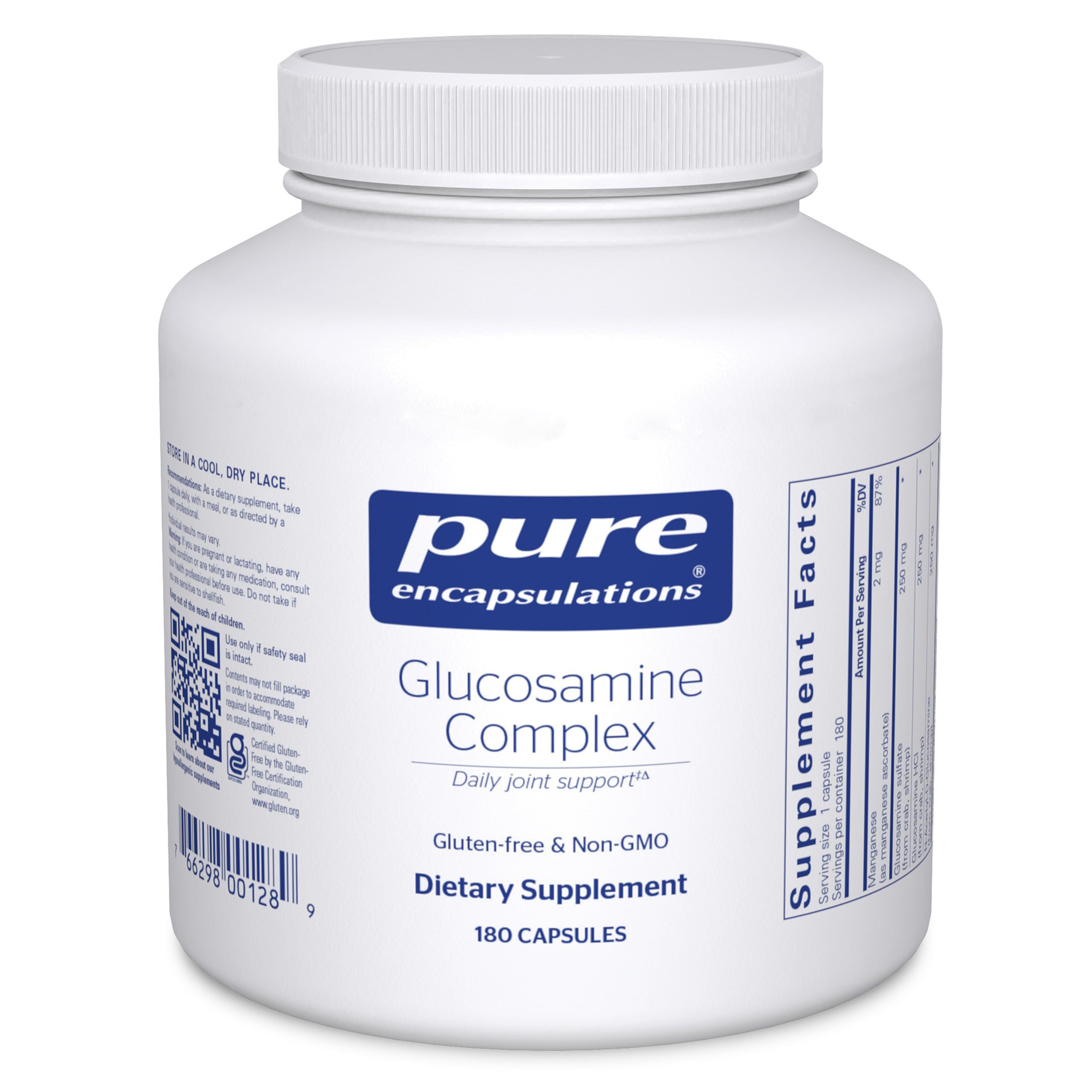 Pure Encapsulations Glucosamine Complex, 180 Capsules 180 Count (Pack of 1)
