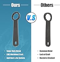 Vista 5 de Motoforti Herramienta de llave de tuerca de eje trasero de 1.417 in para motocicleta Harley Davidson Touring - HD-47925, ajuste de tensión