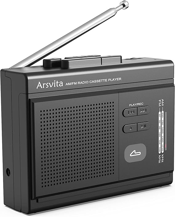 Arsvita Portable Cassette Player and Recorder, Cassette to