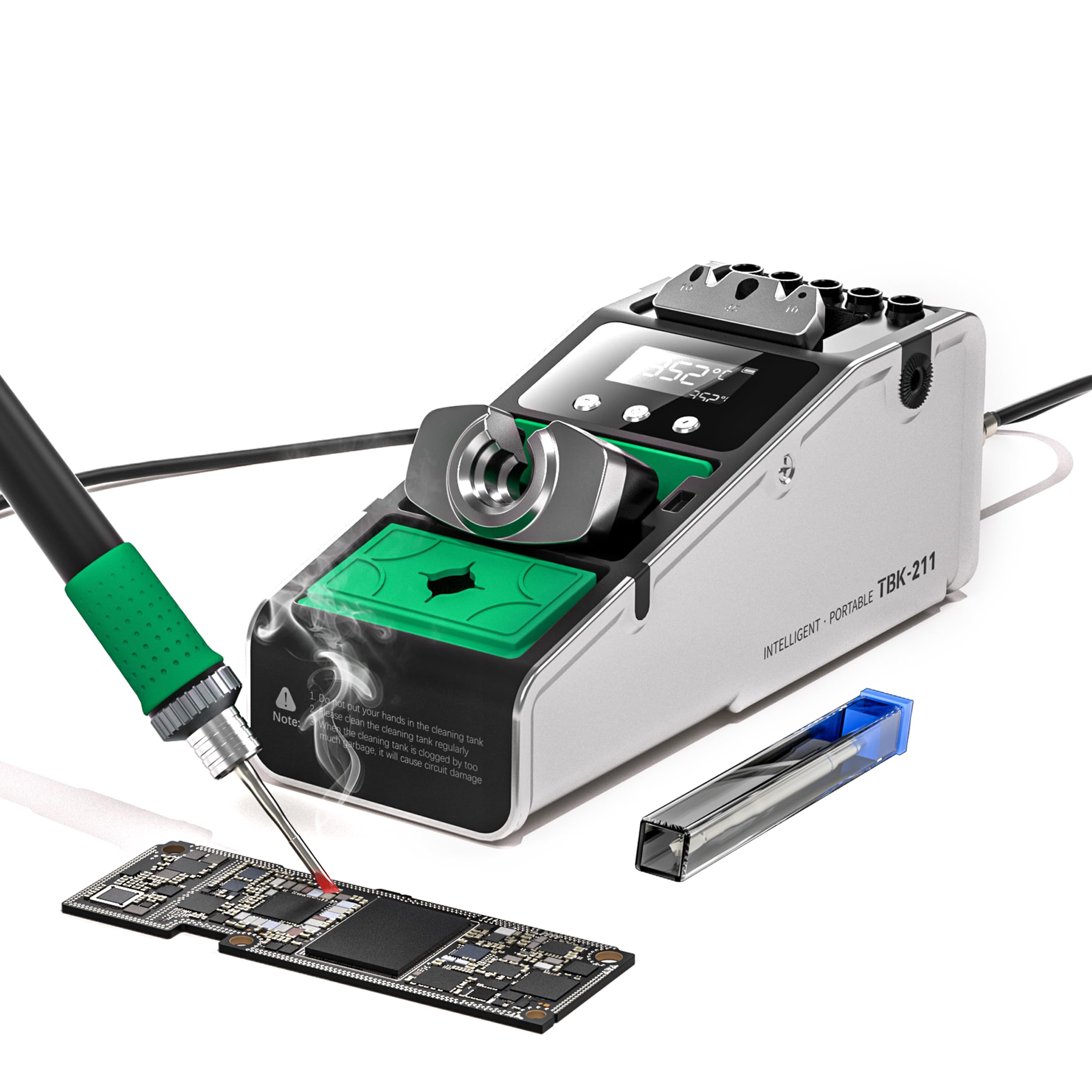 Photo 1 of Tbk 211 Portable Cordless Soldering Iron Kit Dual Power Usb-C 450°?842°F?
