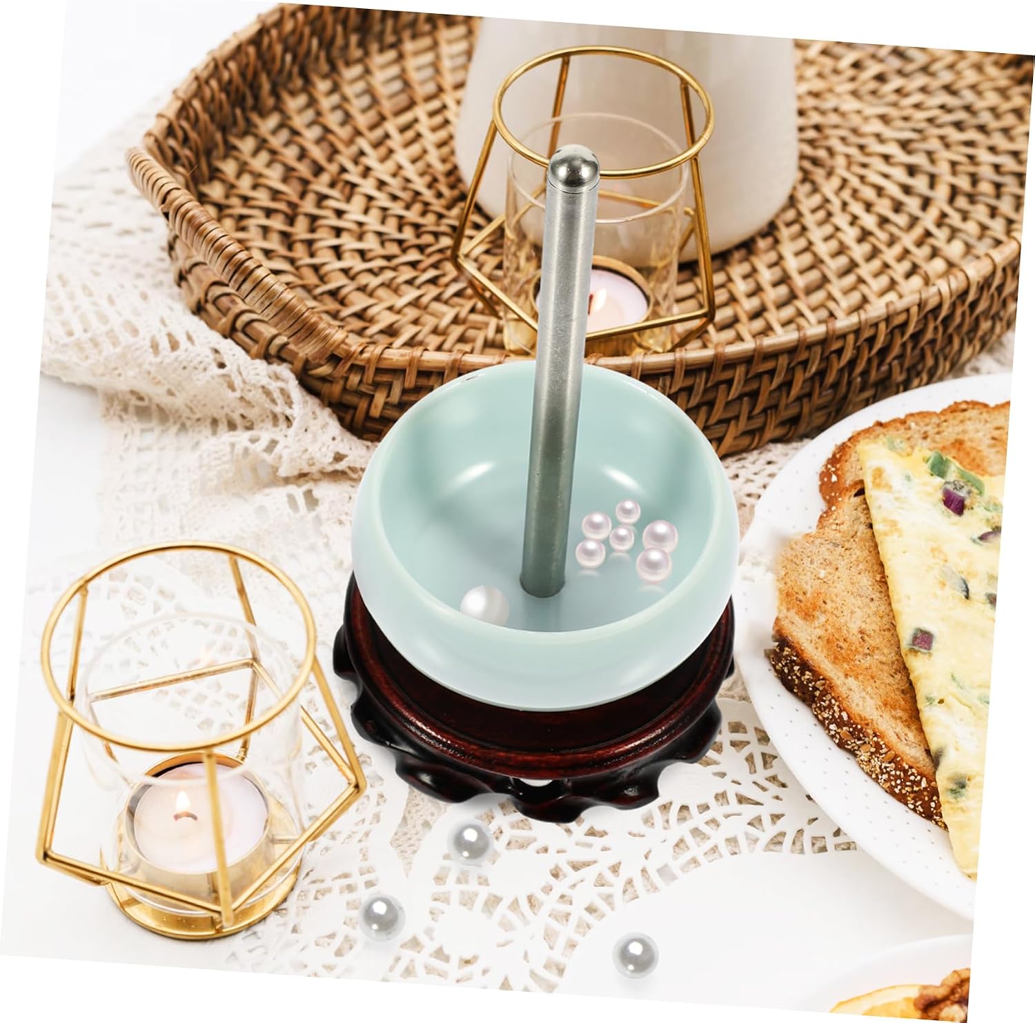 LIFKOME Gems Beading Loader Tool for Bracelet and Necklace Making Portable Beading Bowl with Needle for Quick Bead Stringing for Crafting Jewelry Projects