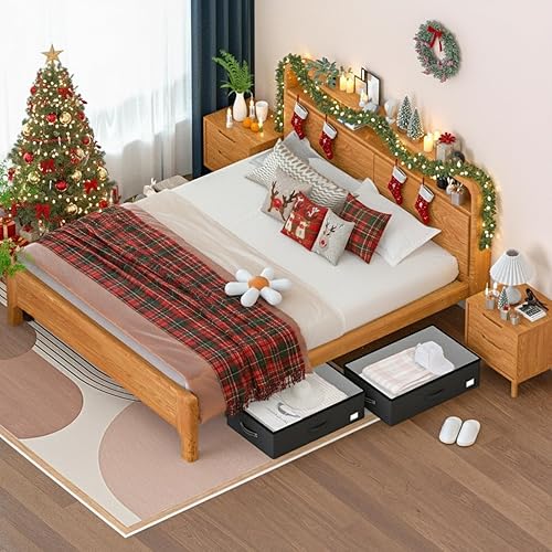 Miniatura 7 de Contenedores de almacenamiento debajo de la cama con ruedas, no requiere montaje, 10 pulgadas de altura, gran capacidad, contenedores de