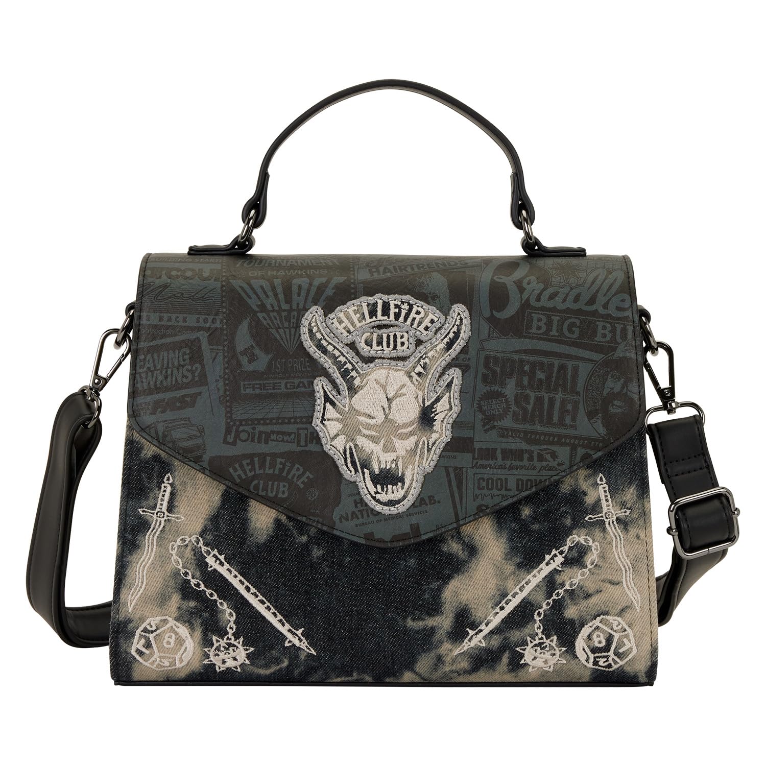 Amazon.com: Loungefly Stranger Things 5 Hellfire Club Crossbody