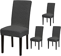 Vista 27 de Juego de 6 fundas elásticas para sillas de comedor, extraíbles y lavables, para sillas de comedor, hotel, ceremonia