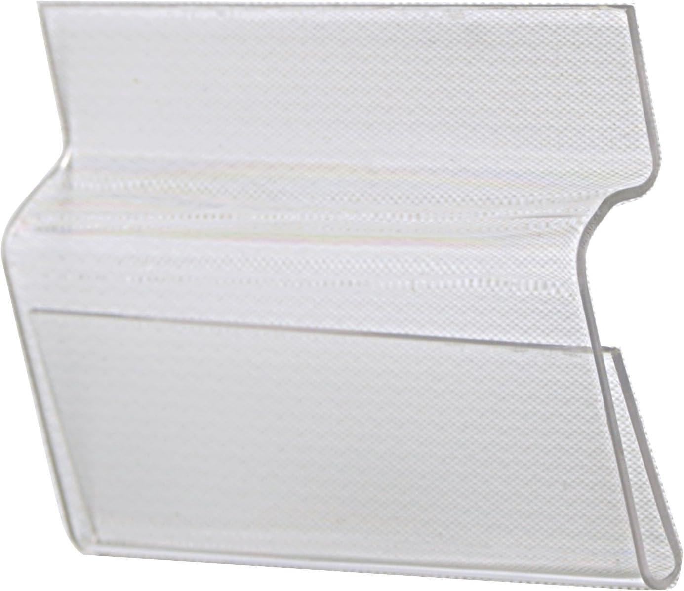 CHOICE ACRYLIC DISPLAYS Slatwall Label Holders 2" Wide - Qty 50 | Slatwall Holder for Labels Made in 5 Sizes