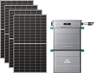 Zendure Balkonkraftwerk mit Speicher, SolarFlow 800 Pro mit 2640W Solar Eingang, 1000W AC-Laden, 800W Ausgang, KI-Energie Management System, 3,84 kWh, 2000W Bifacial Solarmodule