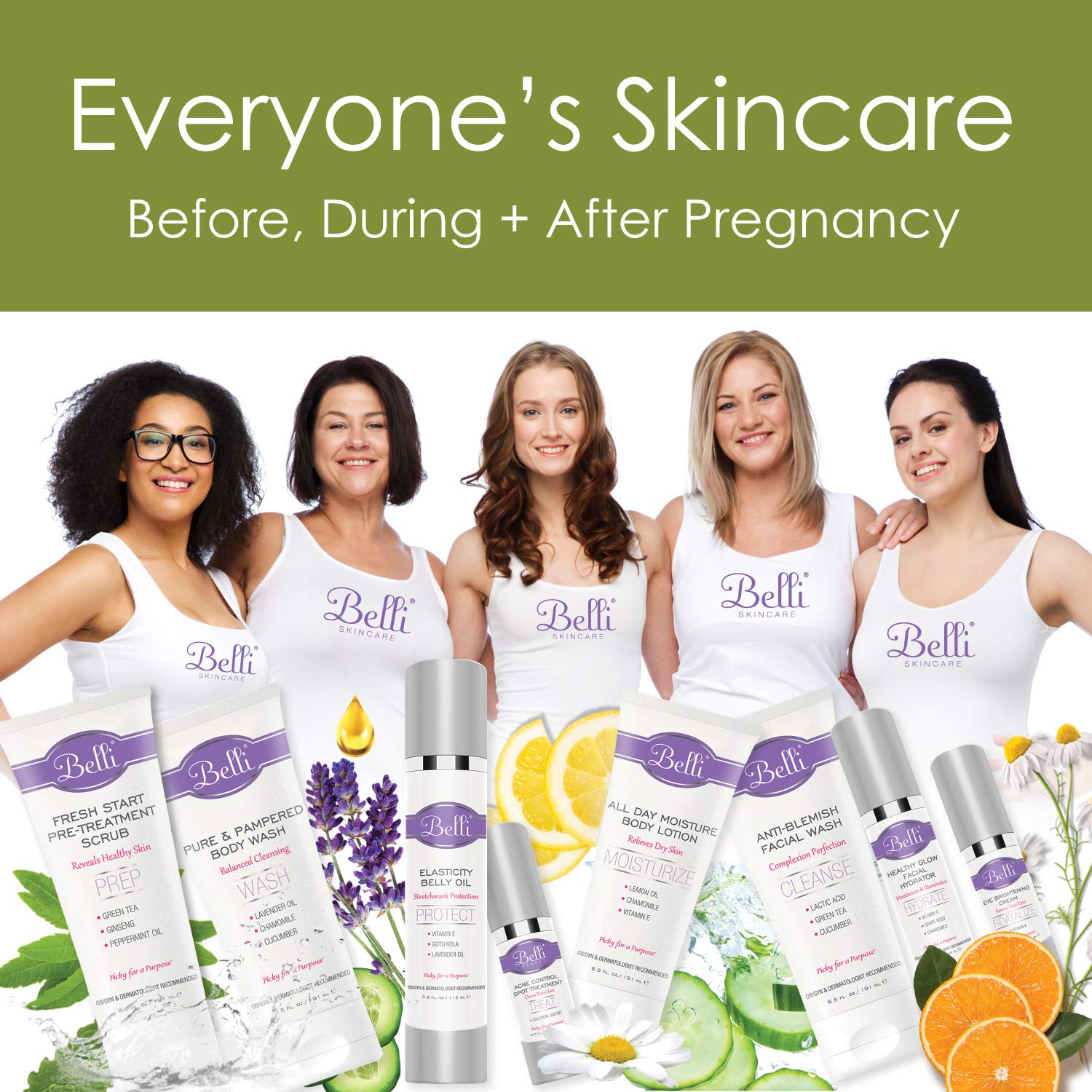 Belli Stretchmark Minimizing Cream. for Existing Stretch Marks of Any Age or from Any Cause – Features Darutoside, Regestril, and Avocado Oil – OB/GYN and Dermatologist Recommended – 6.5 oz : Beauty & Personal Care