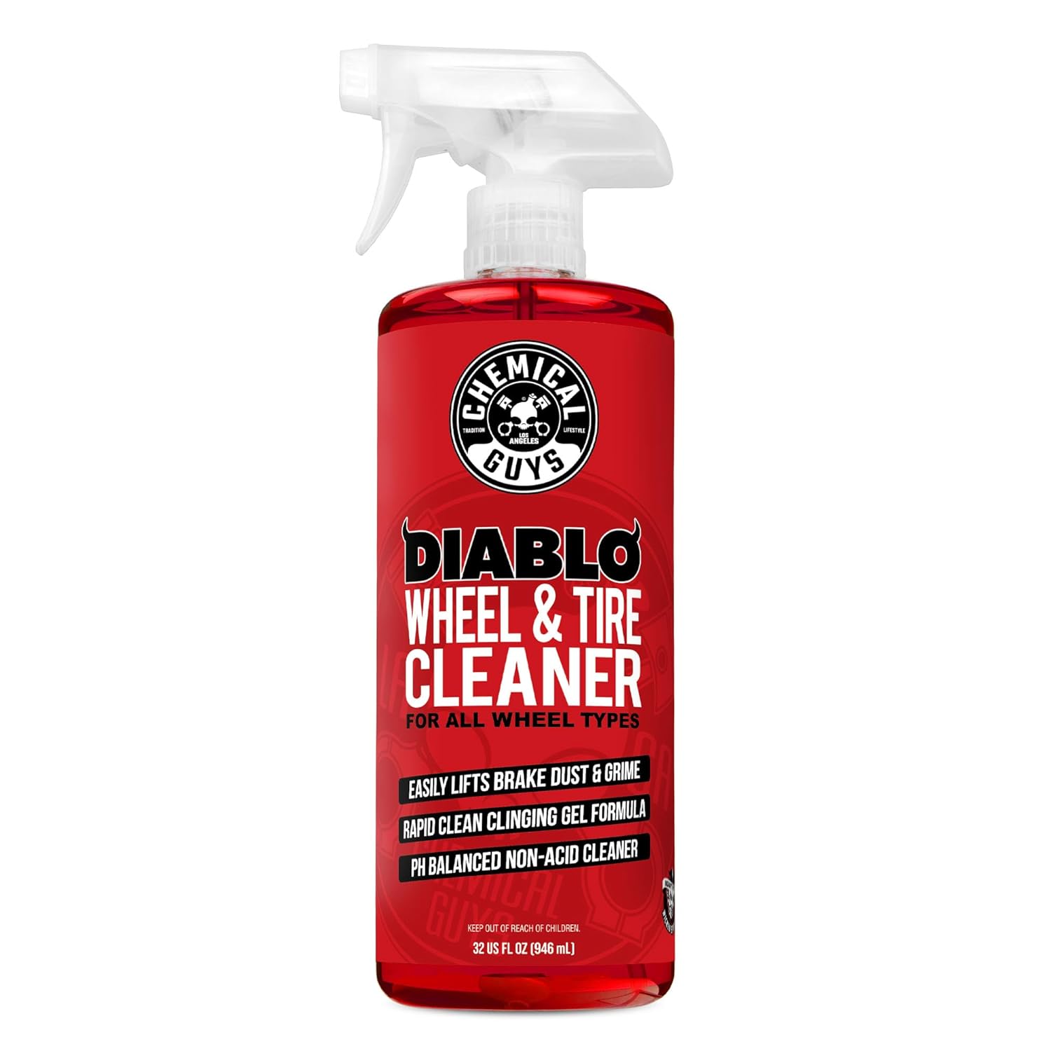 Chemical Guys Sprayable Diablo Wheel Cleaner Safe on All Wheel Rim Finishes Great for Cars Trucks SUVs Motorcycles