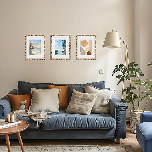 Miniatura 230 de Picrit - Juego de 12 portarretratos de 5 x 7 pulgadas para colgar en la pared o exhibir sobre una mesa, para fotos de 4 x 6 con paspartú o 5 x 7