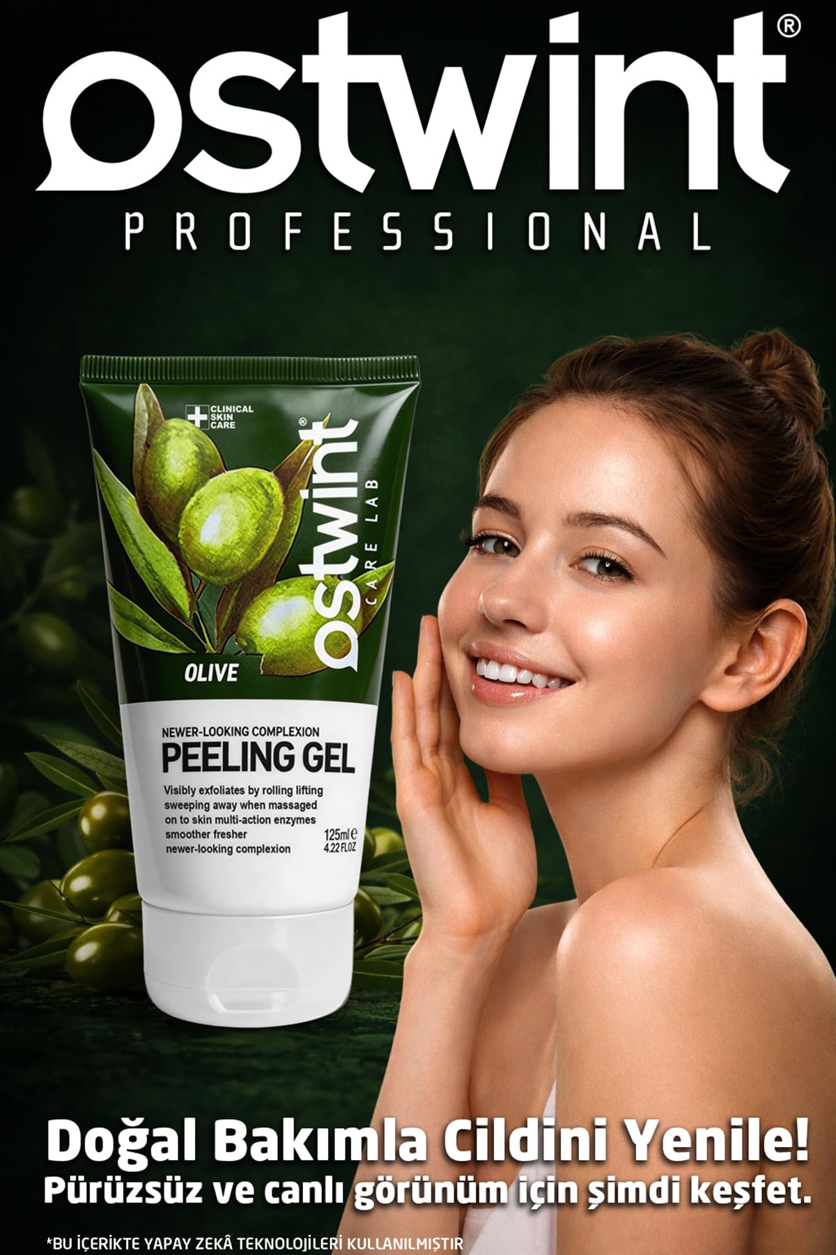 Ostwint Care Lab Clinical Skin Care Peeling Jel, Zeytin 125 ml Aydınlatıcı, Canlandırıcı, Pürüzsüzleştirici