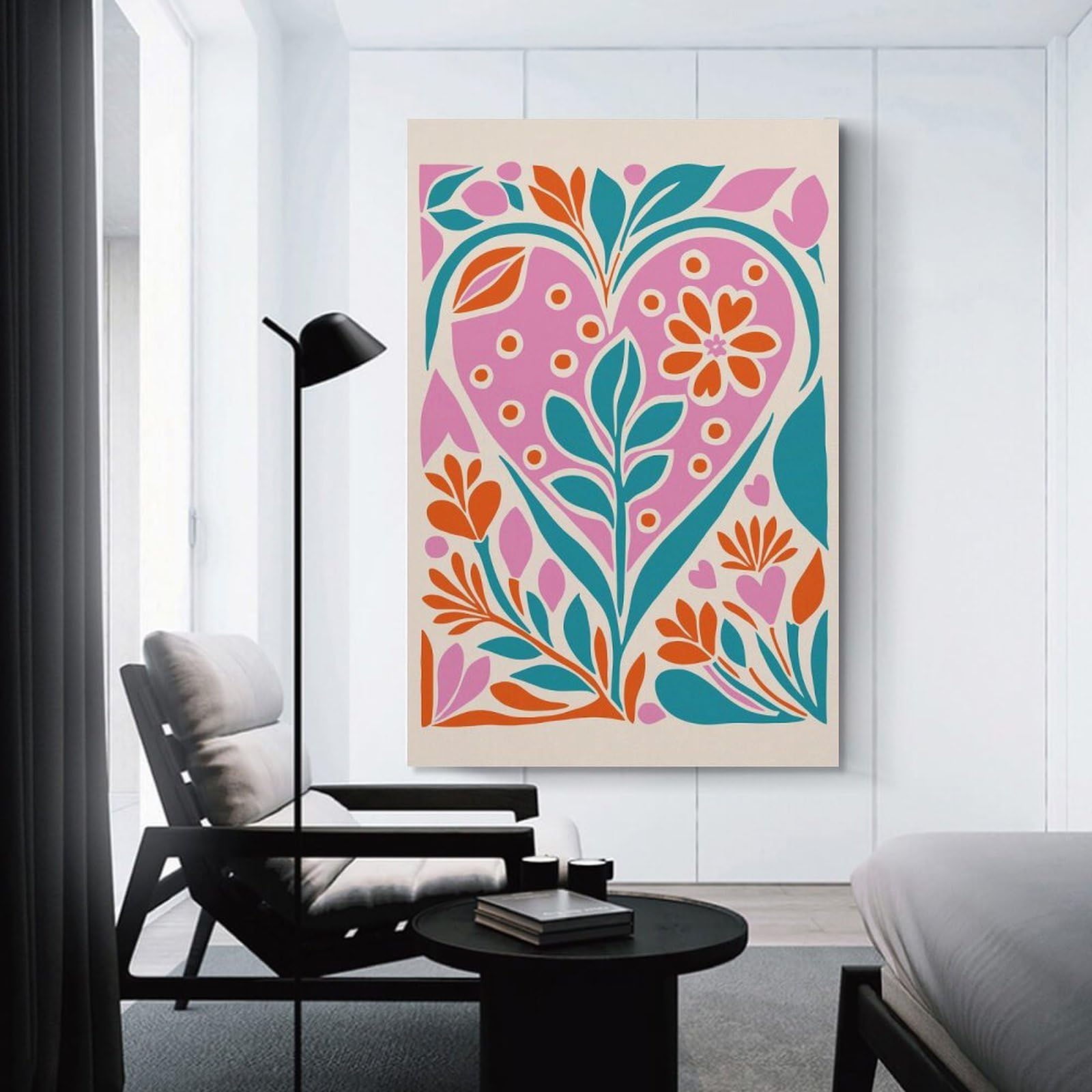 Junmoney Retro Abstract Nature Canvas Art Print, 20x30inch(50x75cm), for Home Walls, Creative Rooms Or Shared Spaces, Decorative Artwork with Broad Appeal