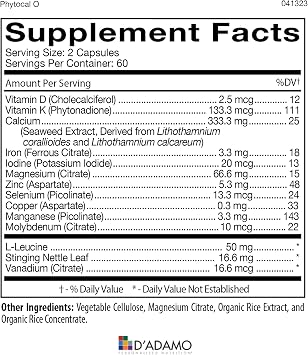 D'Adamo Personalized Nutrition - Optimal Health Stack (Blood Type O)
