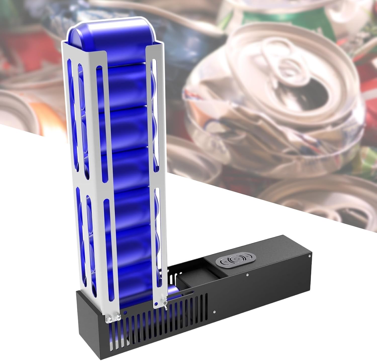 Recycling Garbage Can Crusher For Boat, Electric Can Crushers For Recycling 6oz-16oz Cans,With Bracket That Can Be Adjusted Left And Right