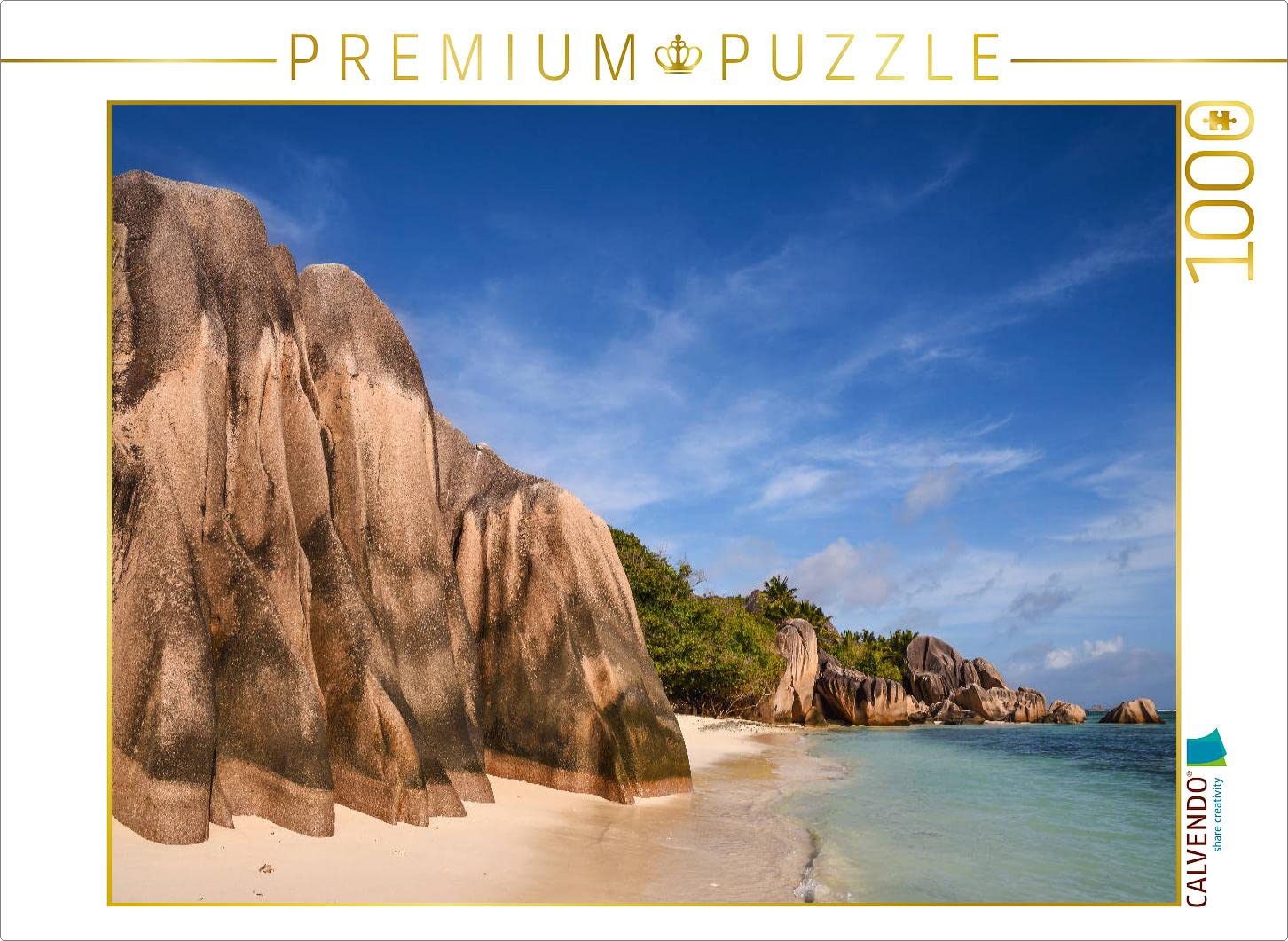 CALVENDO Puzzle Anse Source d'argent (La Digue) 1000 Pieces 64 x 48 cm from Peter Härlein