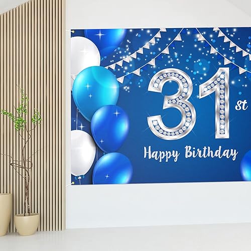 Vista 23 de HAMIGAR Fondo de pancarta de feliz cumpleaños 60 de 60 x 4 pies, decoraciones de cumpleaños de 60 años, suministros de fiesta para mujeres