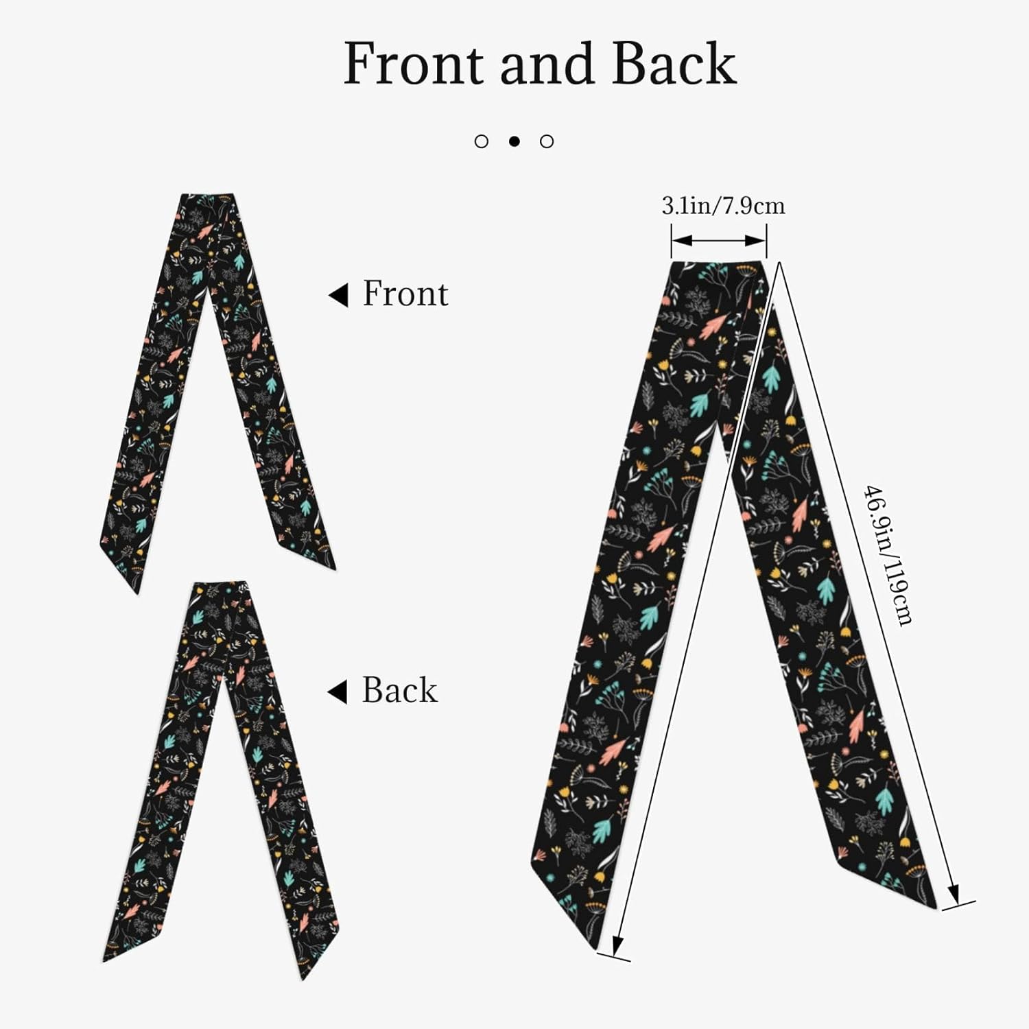 Purse Scarf Handbags For Women Scarfs Bags Band Hair Neck Scarves Silky Long Thin Satin Headscarf Fashion - Image 2