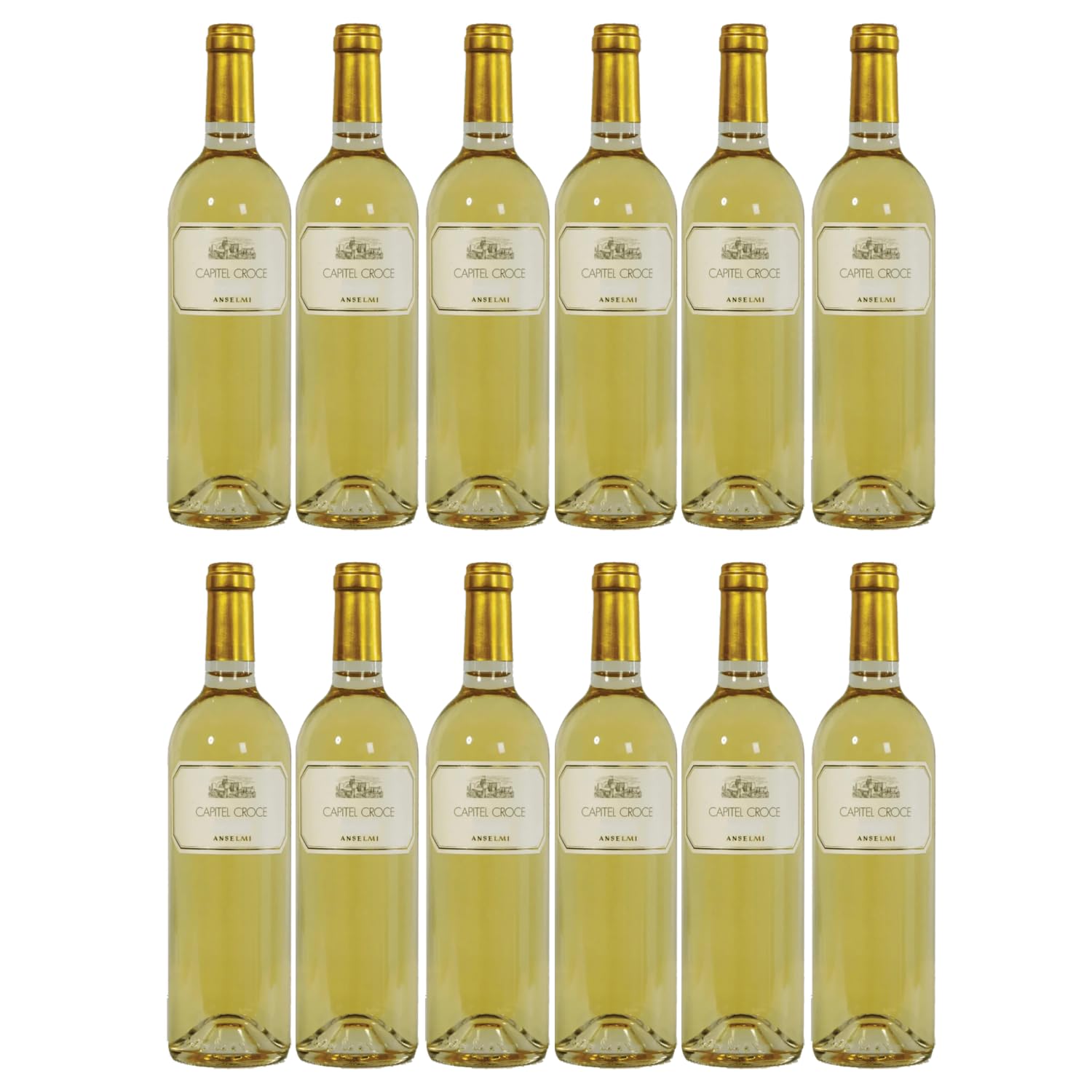 Anselmi Capitel Croce Garganega Weißwein weiß trocken Venetien Italien inkl. FeinWert E-Book (12 x 0,75l)