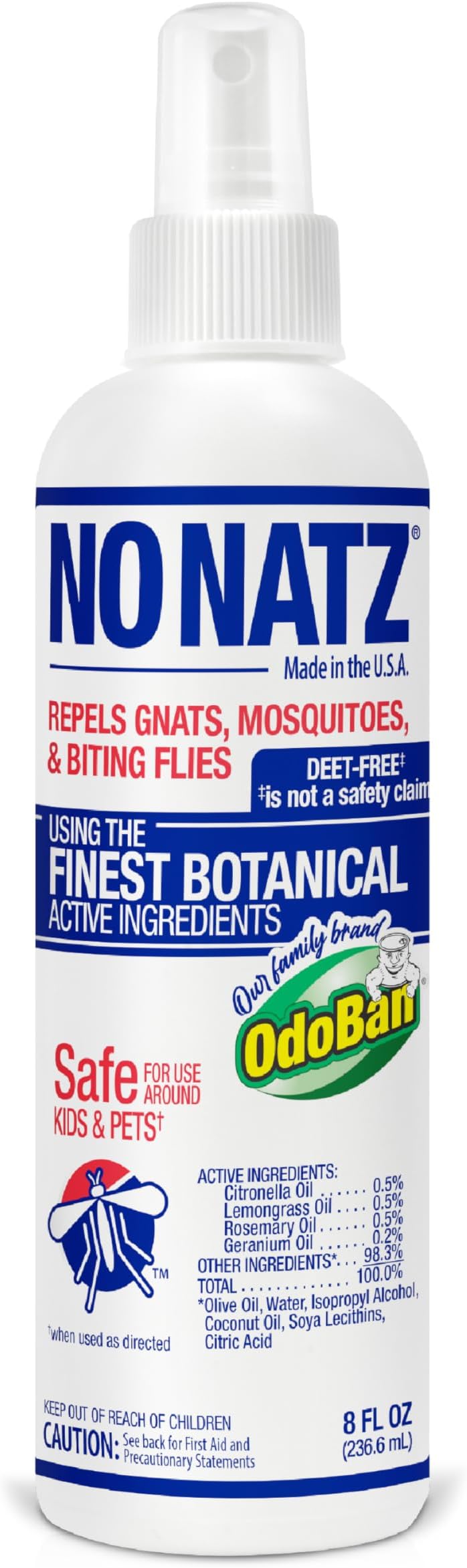 No Natz Botanical Insect Repellent, DEET Free
