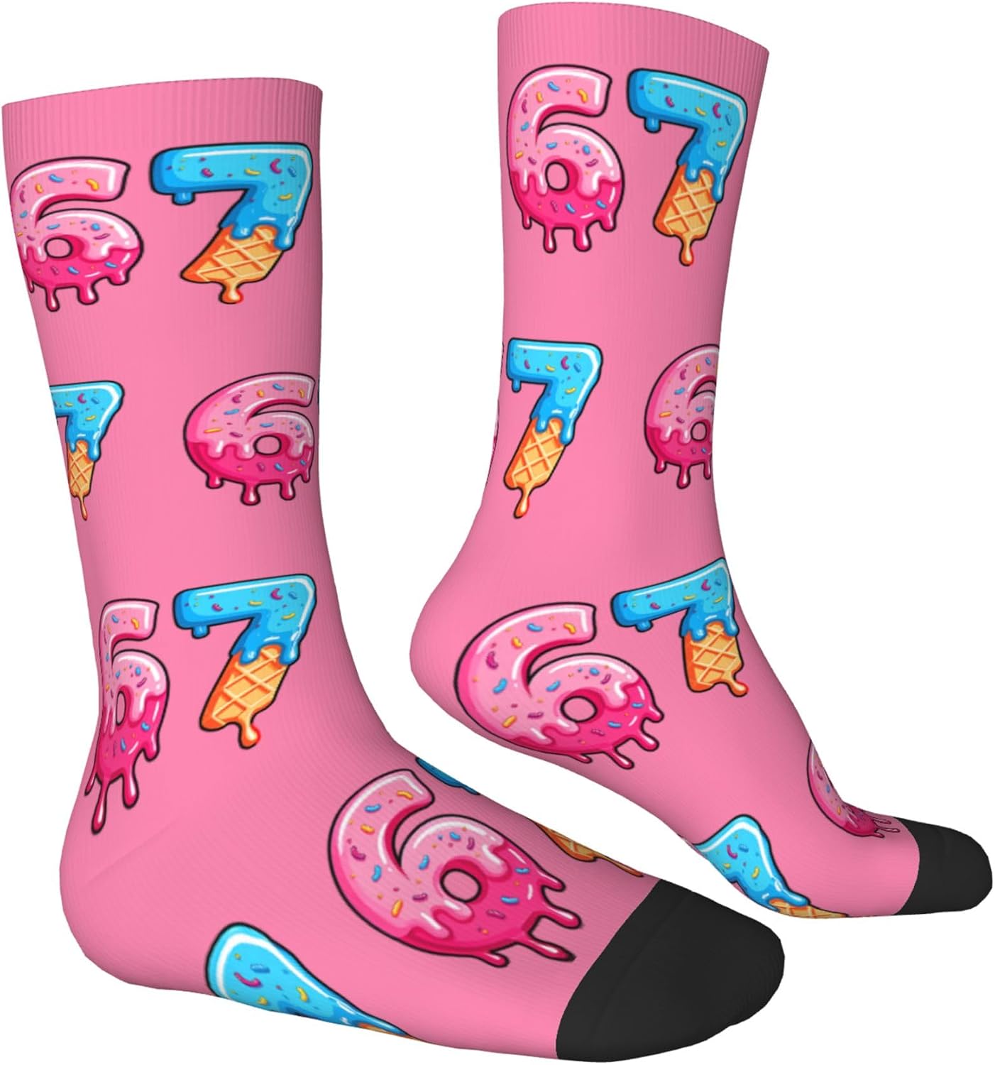 67 Socks Meme Funny 6 7 Socks Novelty Design for Girls Boys Women Men