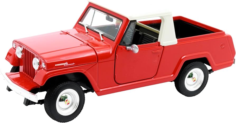 Amazon | WELLY 1/24 ジープスターコマンド ピックアップ レッド 完成