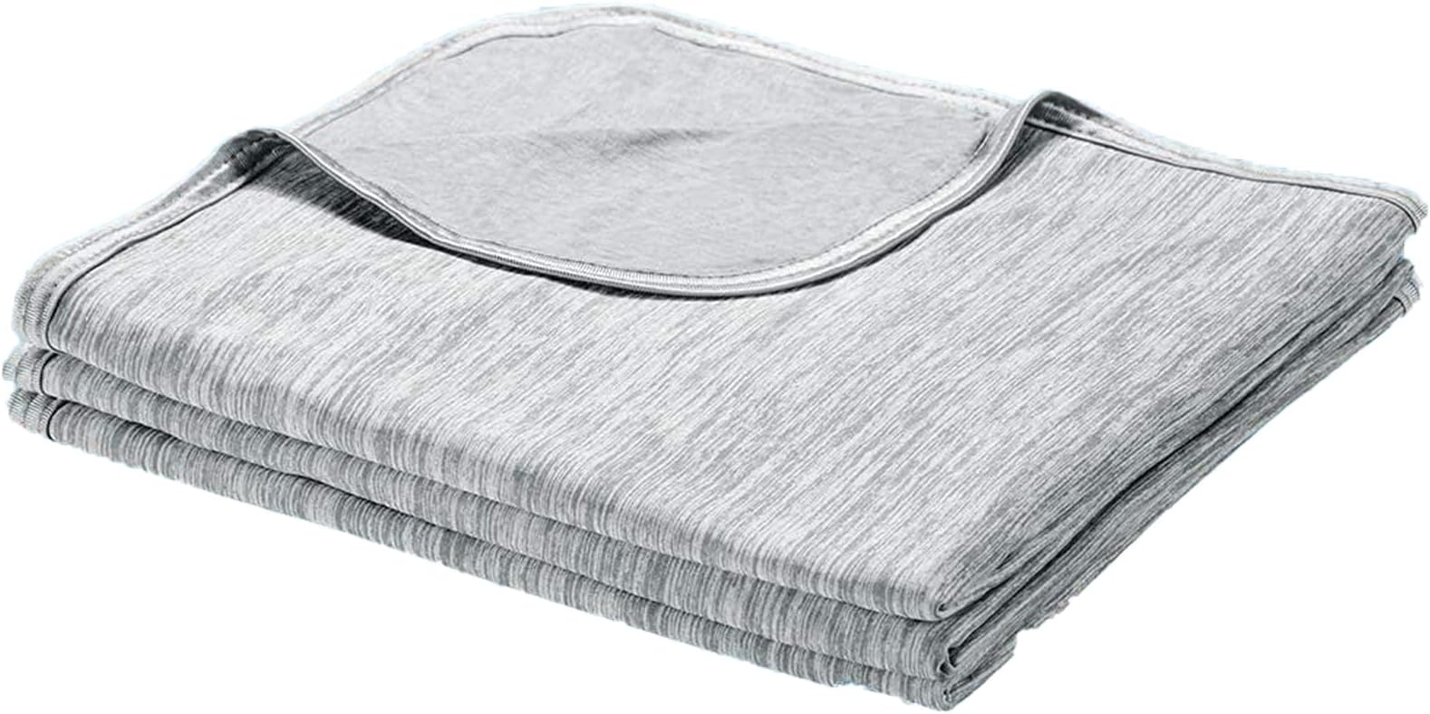 LUXEAR Cooling Blanket Throw, Arc-Chill Q-Max >0.5 for Hot Sleepers, Absorbs Heat to Keep Body Cool for Night Sweats, Lightweight Summer Cool Blankets for Sleeping, Gifts for Women & Men,Grey