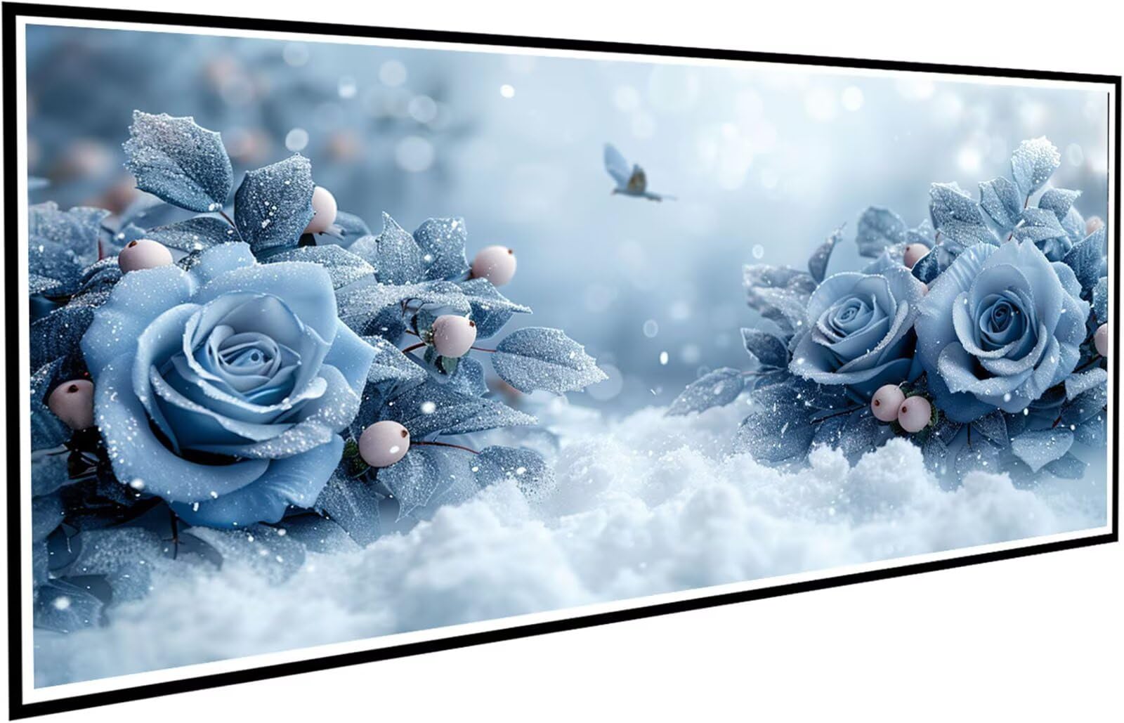 Diament Painting Zima Diamentowe Malarstwo Dorosły, 5D Różowy Diamentowy Rysunek Obrazy Diamentowe, 60 x 120 cm Diament Sztuka Haft Ścieg Krzyżowy Puzzle Rzemiosło Dziewczyna, Dekoracja ścienna Dom J2
