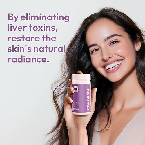 Miniatura 6 de Desintoxicación hepática para mujeres, suplemento de desintoxicación y reparación de limpieza hepática con cardo mariano, diente de león y extracto