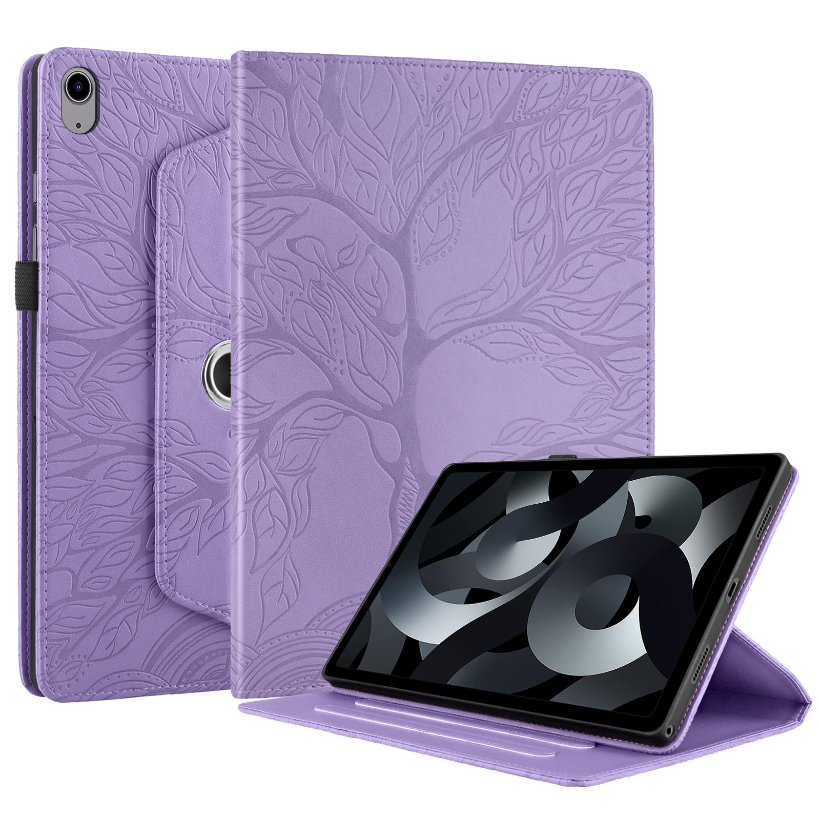 Coque iPad 10e/11e violette : étui pliable pour le télétravail - 7