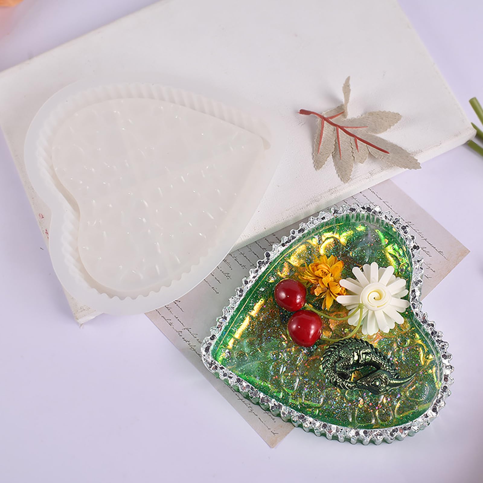 Stampo In Silicone A Forma Di Cuore Per Resina - 4 Pezzi Per Creare Scatoline Regalo, Bijoux E Decorazioni