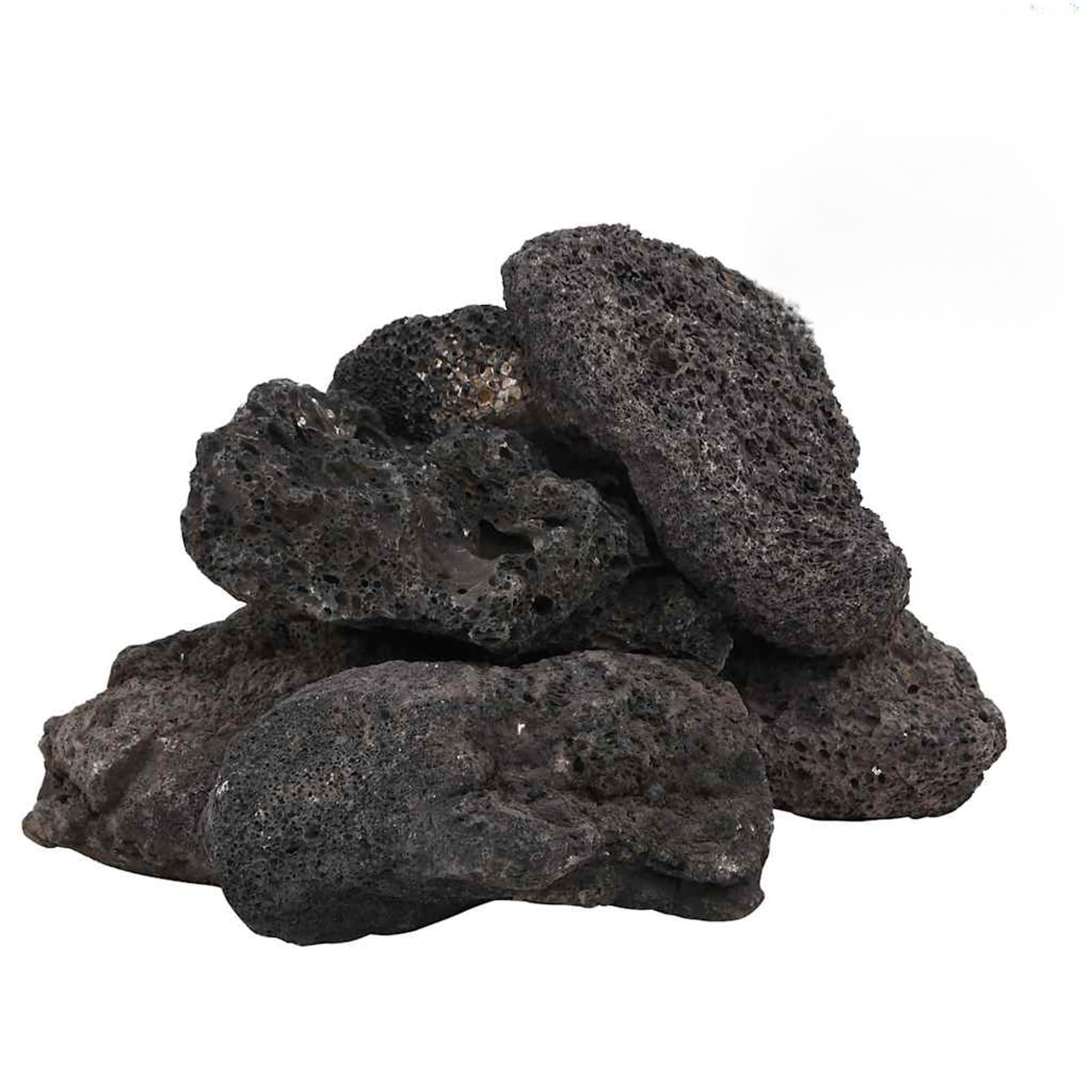 Vulkanstein Dekoration für Aquarium & Garten - Schwarz, 10-30 cm, biologischer Filter Model3217188