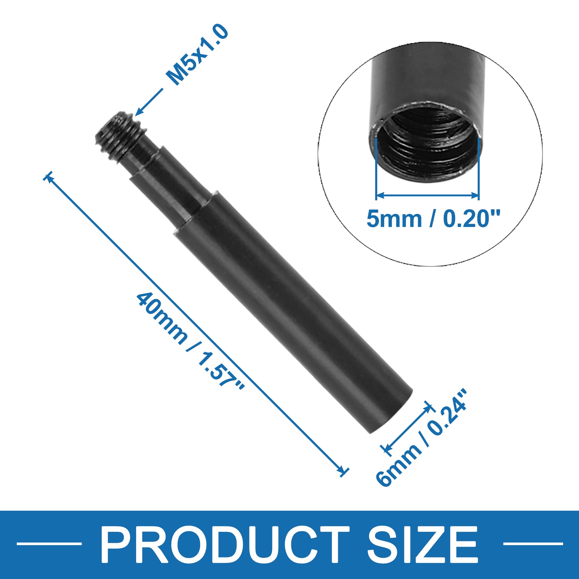 2 Stück Fahrrad Ventil Extender 40mm - Französisch Typ Aluminium