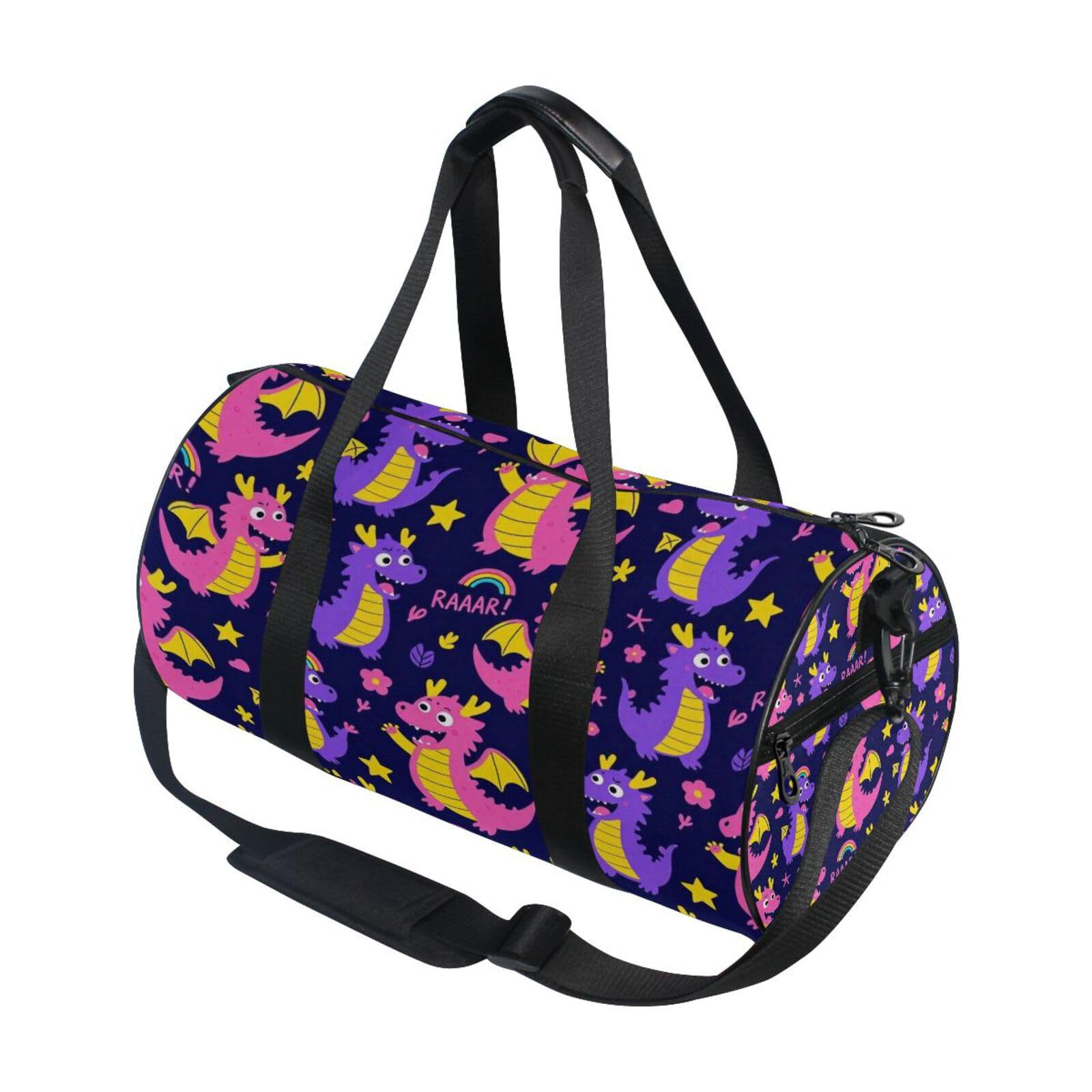 Bolsa de viaje ligera unisex con compartimento interno de dragones 7