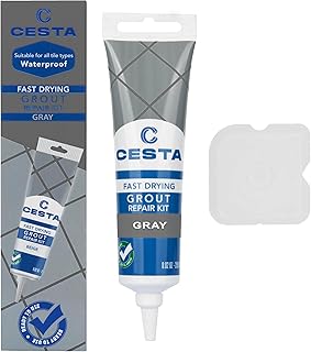 CESTA Tile Grout Repair Kit Squeeze Tube, Fast Drying, Waterproof Tile Grout Paint to