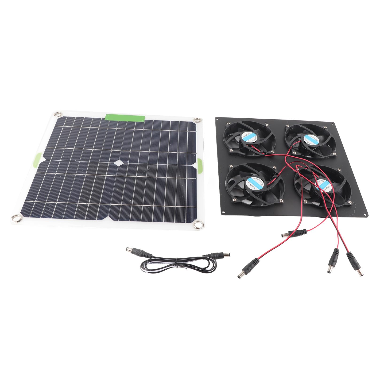 Annadue Kit de Ventilador de Panel Solar, Ventilador de Silicio