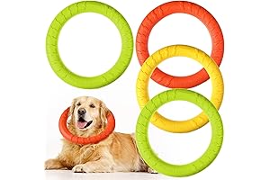 4 Pack Dog Toy Dog Training Ring for Outdoor Aggressive Durable Dog Chewers