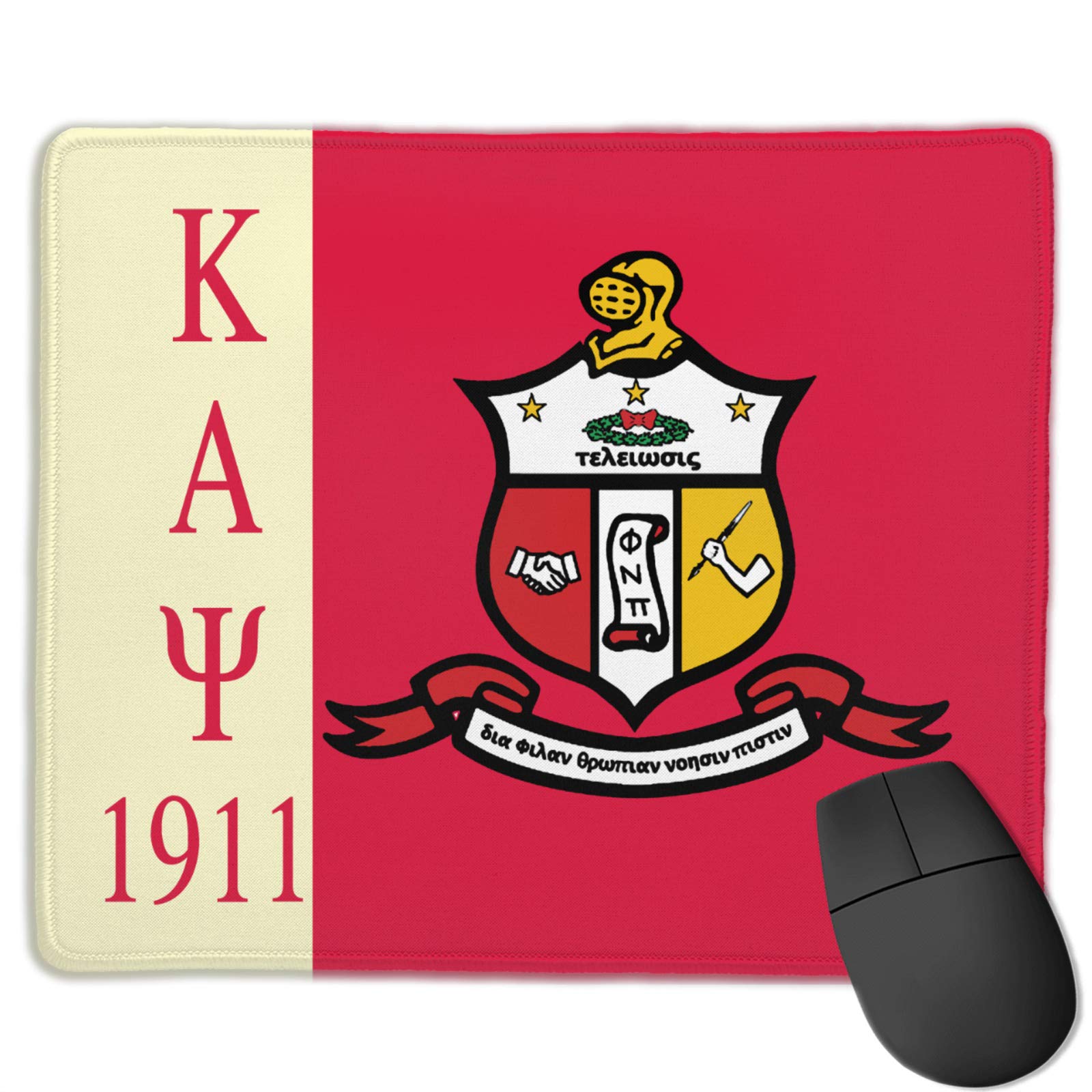 Mouse Pad with Stitched Edges, Comfortable Mouse Mat Pad, Non-Slip Rubber Base Mousepad for All Types of Mouse Laptop Computer Pc 10.3 X 8.3 Inches