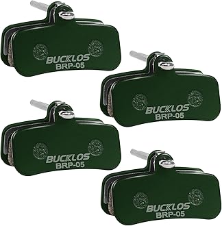 BUCKLOS Bike Disc Brake Pads - Bicycle Disk 4 Piston Pads for Shimano D02S D03S Saint Deore XT XTR SLX Zee/Tektro/TRP for Mountain Bike/Road Bike/Ebike/MTB