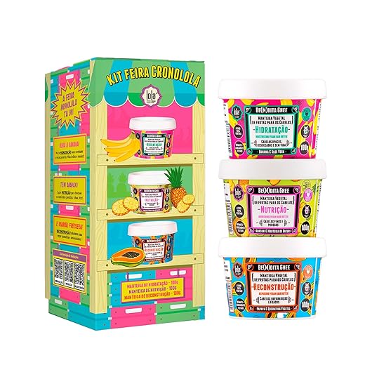 Kit Cronograma Capilar Be(m) dita Ghee 3 Produtos, Lola Cosmetics