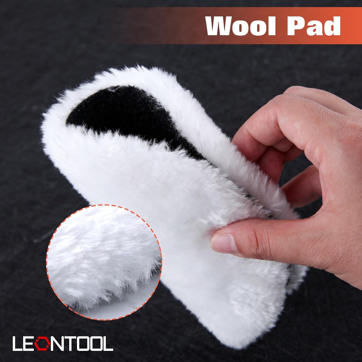 6 Inch Buffing Polishing Pads 6 Pcs Compound Buffing Sponge Pads and Woolen Pads for 150mm Backing Plate, Cutting Polishing Pad Kit for Car Buffer Polisher Compounding, Polishing and Waxing
