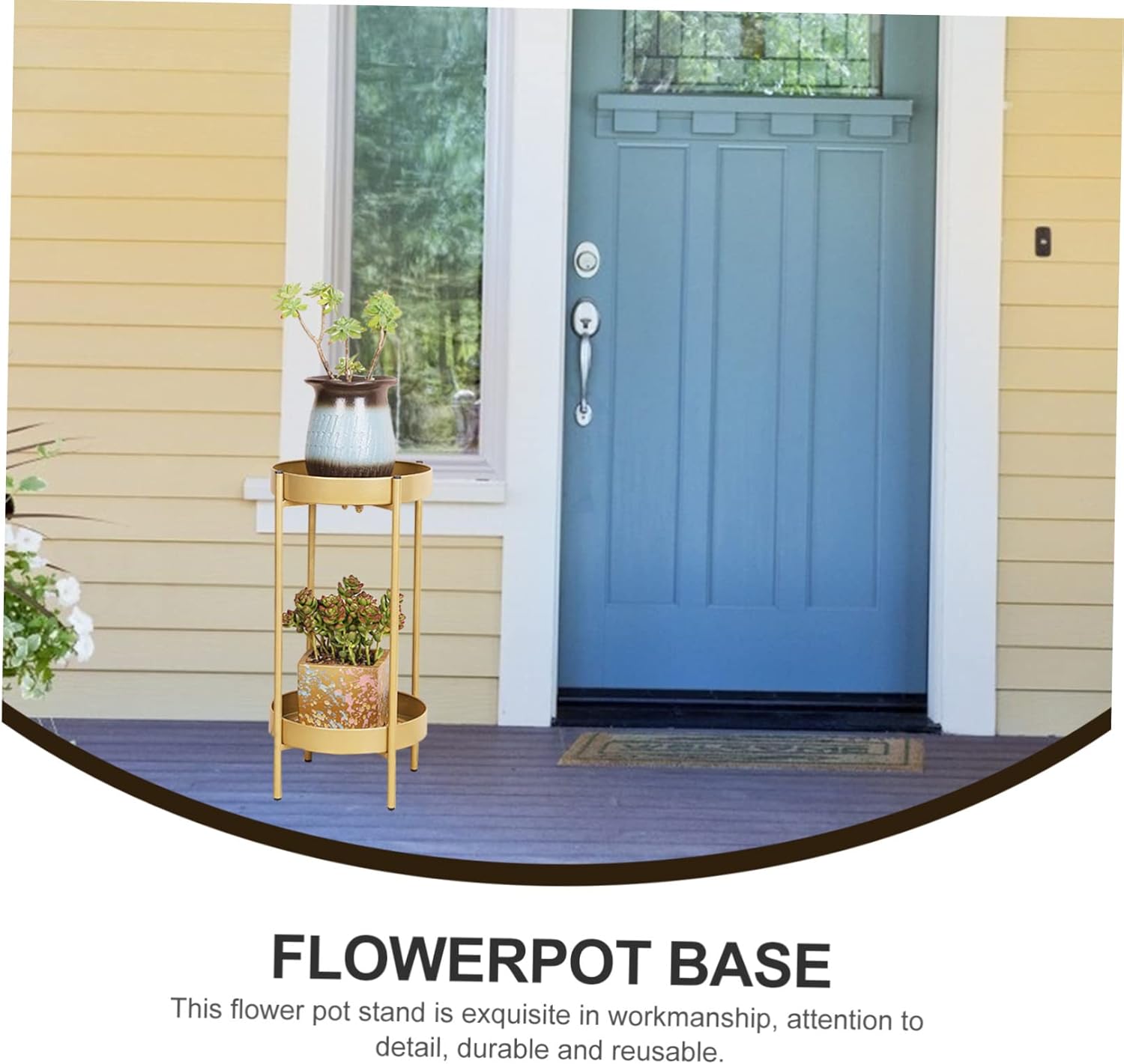 Flower Stand Display Floor to Ceiling Plant Stand Window Shelf for Plants Iron Flower Shelf Hollow Multi-functional Holder