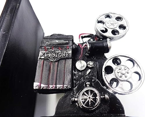 Miniatura 4 de ISOTO Estantería con extremos para libros, cámara, proyector de películas, sujetalibros pesado, vintage, hipster, oficina, estudio, CD, DVD, viajes,