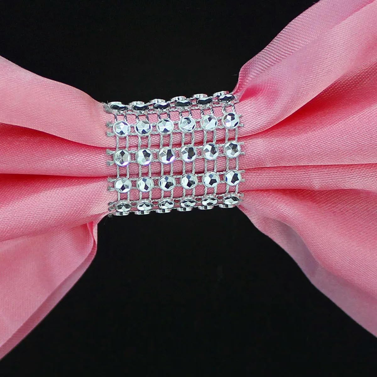 10 Stück/50 Stück Krawatte Hochzeit Satin Stuhlband elastische Stretch Spandex Stuhl Schärpe Schleife für Bankett Hotel Geburtstag Party Dekoration-Silbergrau-10 Stück